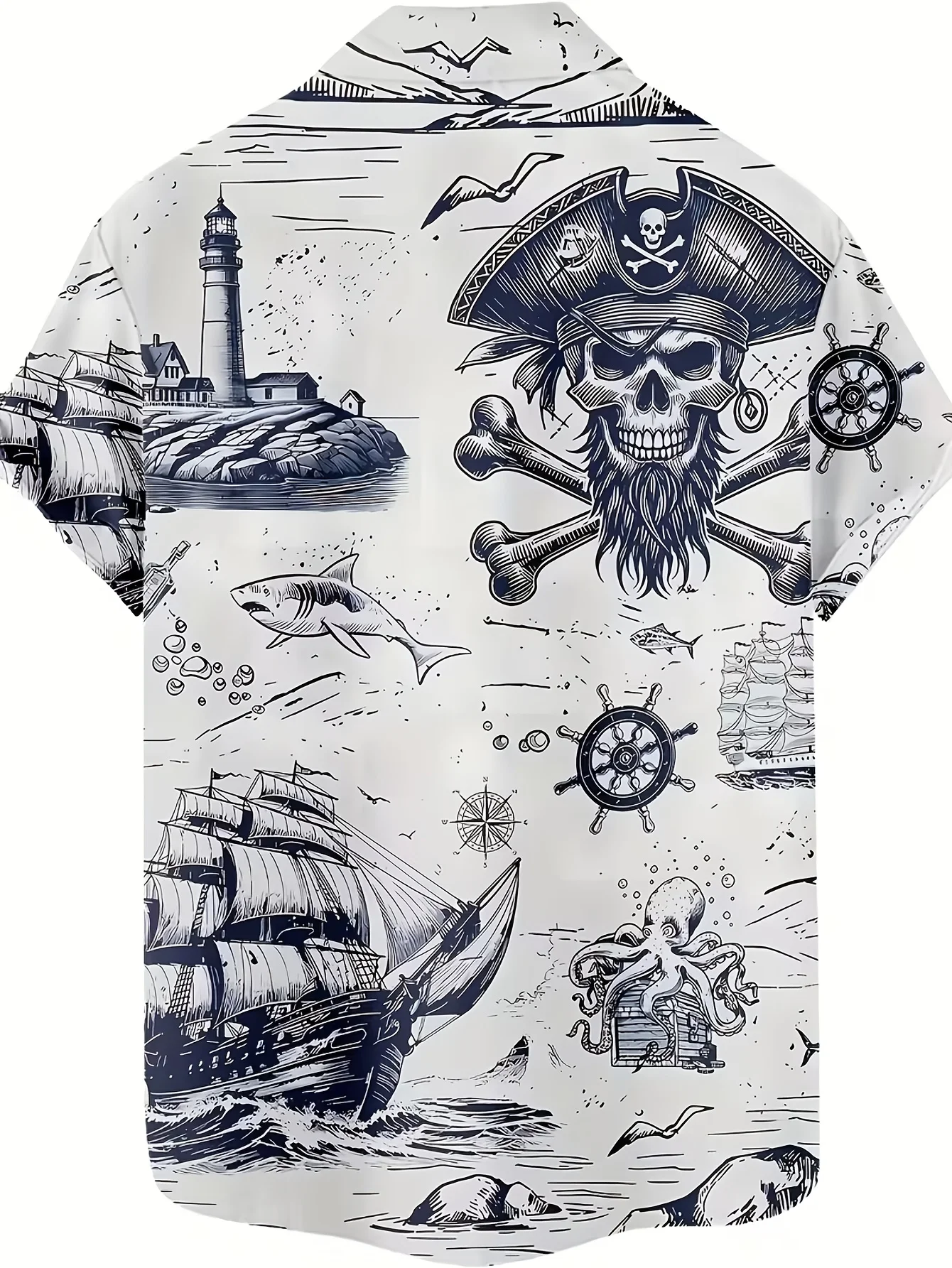 2026 Summer New Style Men's Short-Sleeved Shirt with 3D Pattern Printing for Street Casual Fashion Comfortable and Soft
