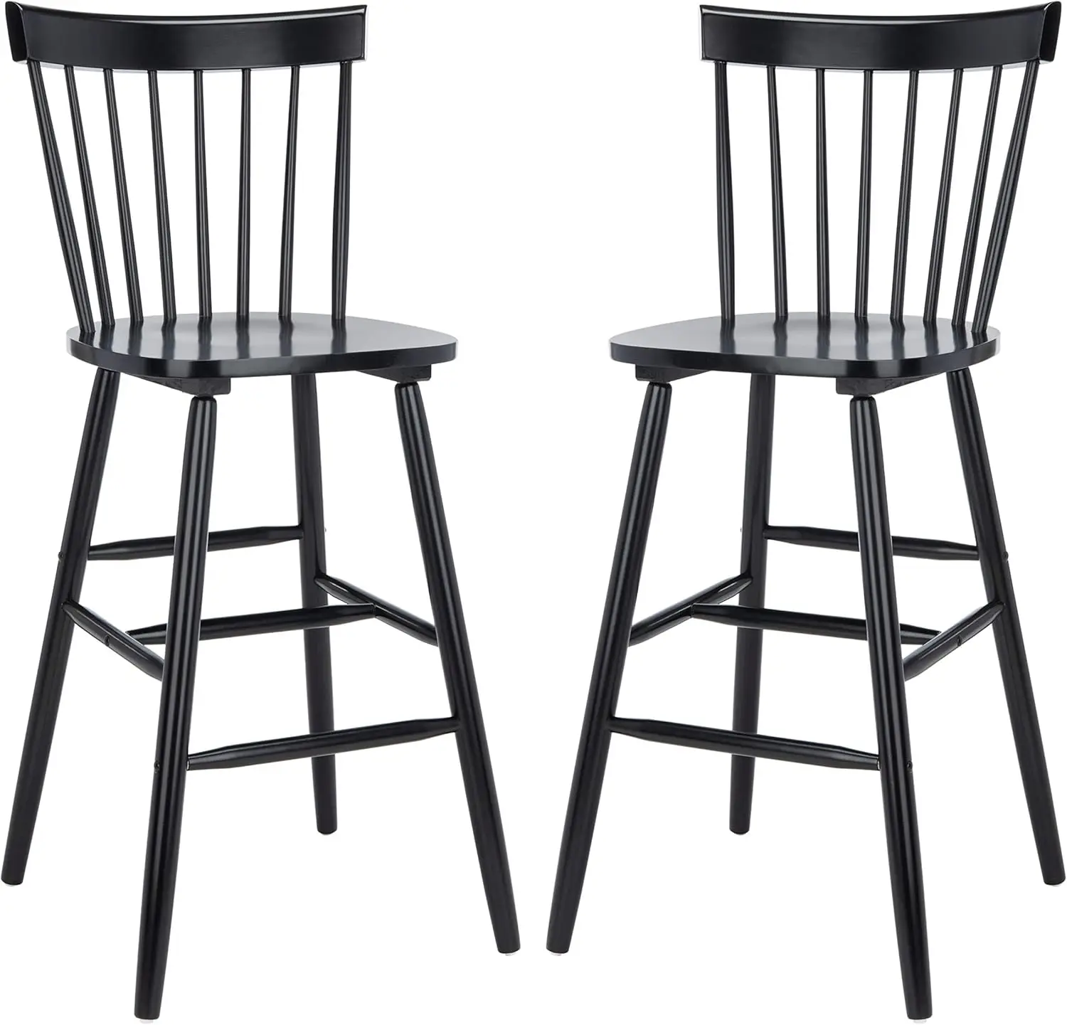 

Home Collection Providence Spindle Back Black Bar 30-inch Stool (Set of 2)