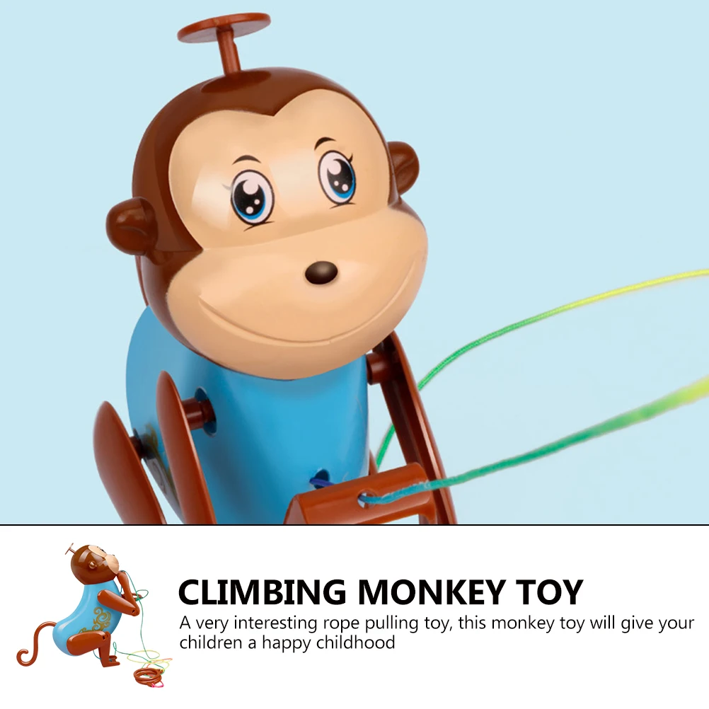 

Climbing Rope Monkey Toys Interactive Swinging Blue Funny Plaything Plastic Baby Crawling