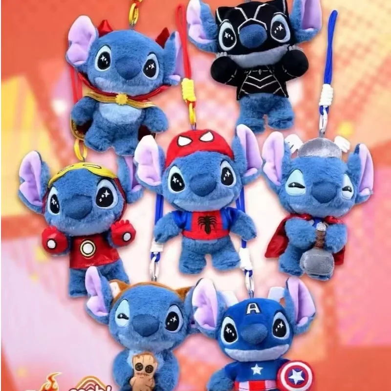 Marvel Stitch Series Blind Box - Cute Iron Man & Spider-Man Pendants Surprise Toy Collection Genuine Hot Toys Trendy Gift
