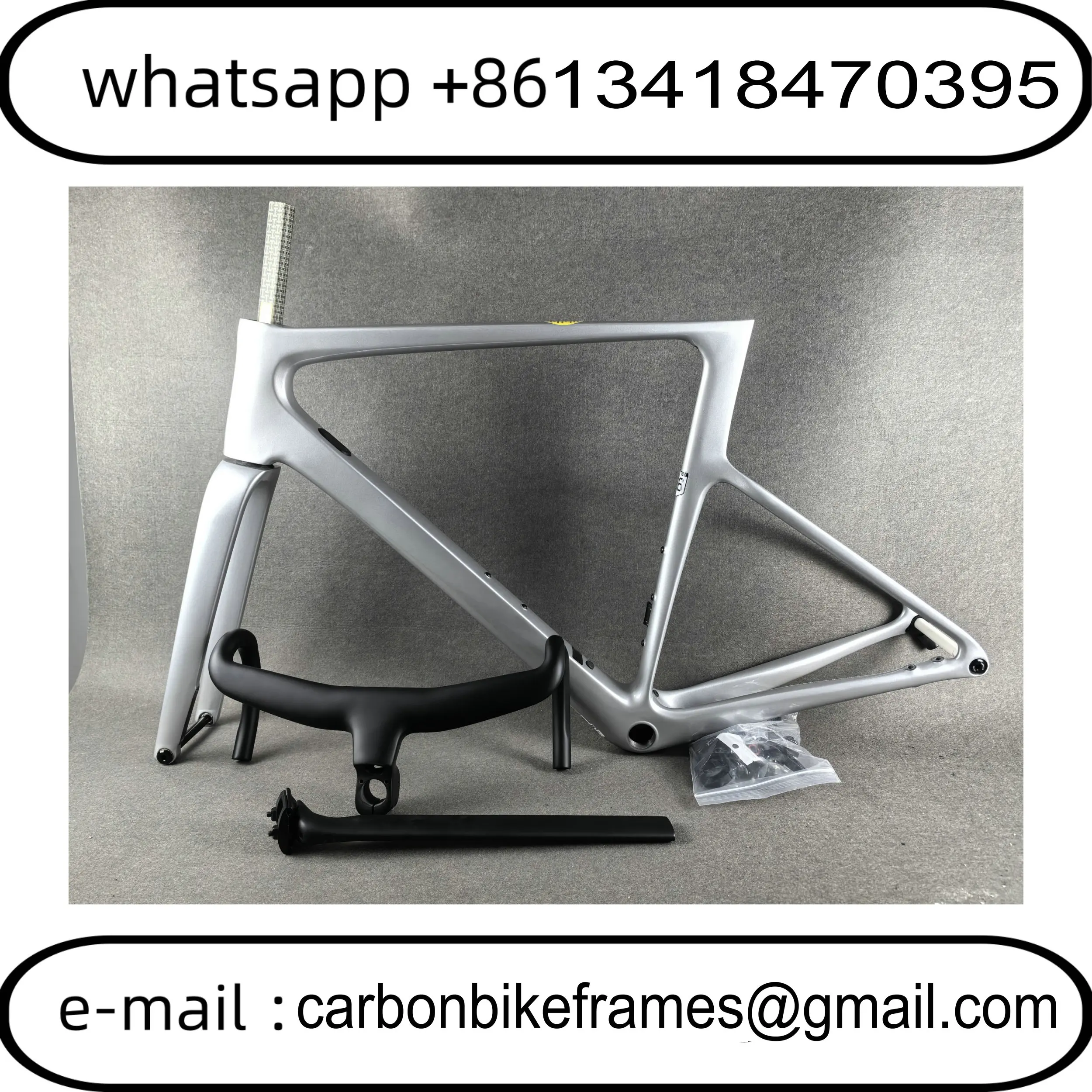 

Sliver EVO Carbon Frame Speed Road Bike Frames T1000 T47 Disc Brake Racing Bicycle Frameset Handlebar