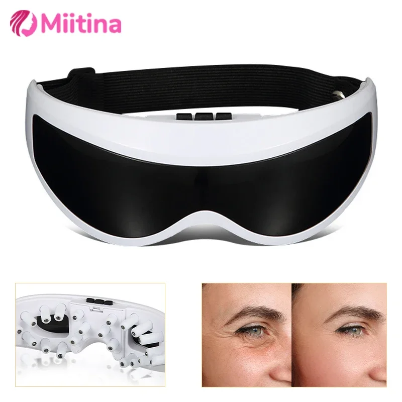 

Electric Eye Massager Mask Migraine Eyes Vision Improvement Forehead Eye Care Glasses Massage Wireless Vibration Health Care