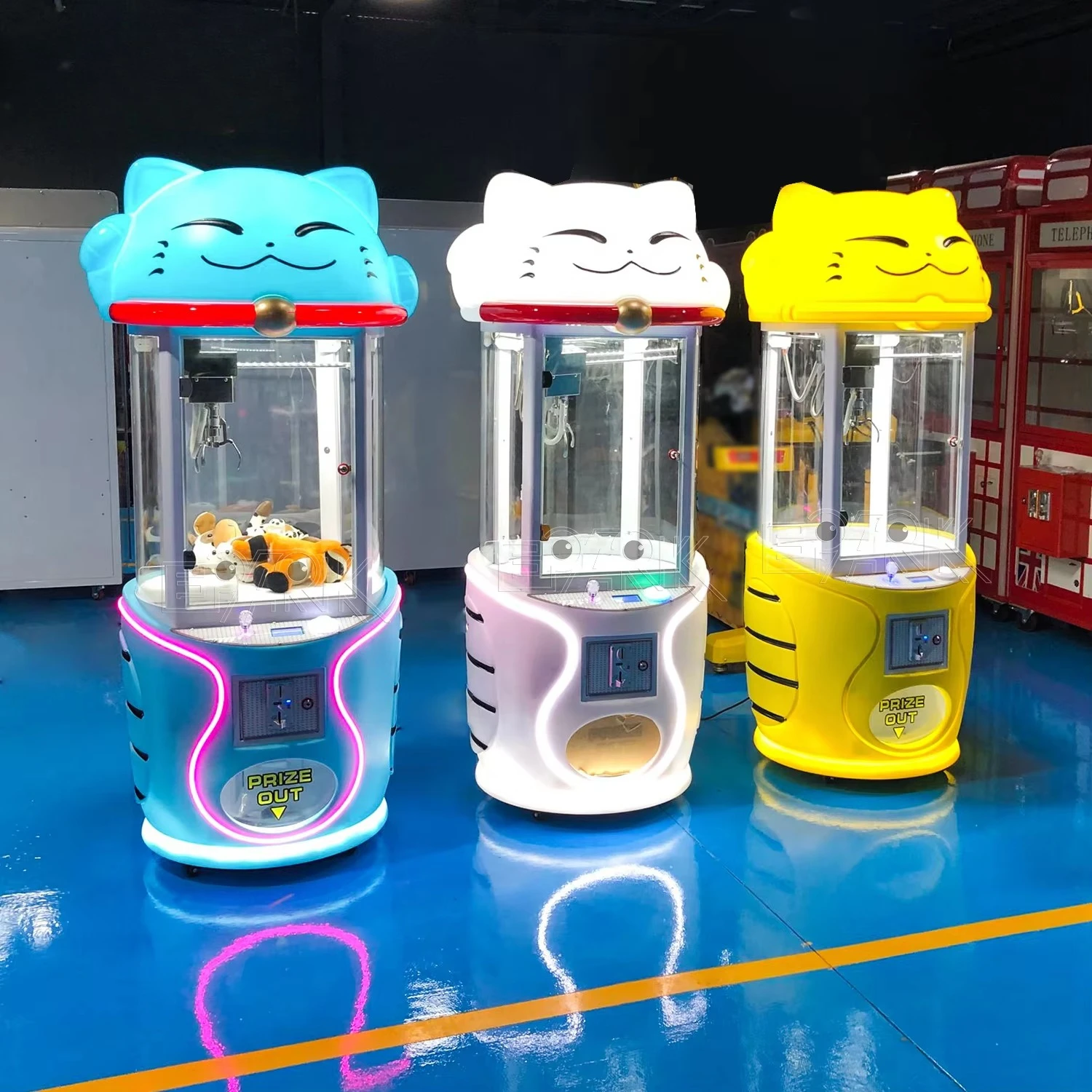 Customizable Coin Operated Doll Machine Cheap Arcade Crane Claw Machine Plush Toy Gift Games Machine