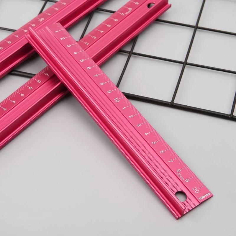 プロのアルミニウム合金ストレートルーラー保護スケール測定エンジニア