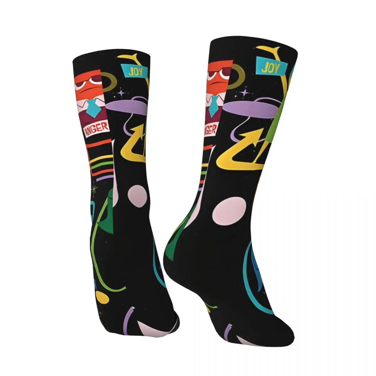 Inside Out Movie Men's Socks Vintage Harajuku Street Style Novelty Pattern Crew Sock