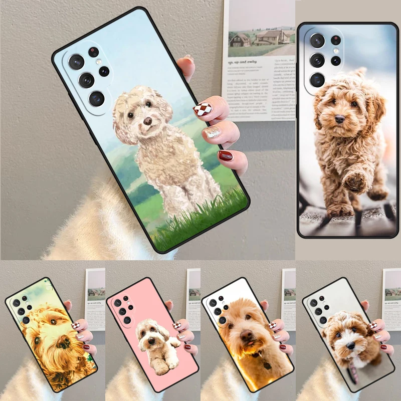 Cute Cockapoo Dog phone case Cover For Samsung Galaxy S24 S25 Ultra S21 S22 Ultra S10E Note 10 Plus Note 20 FE S23