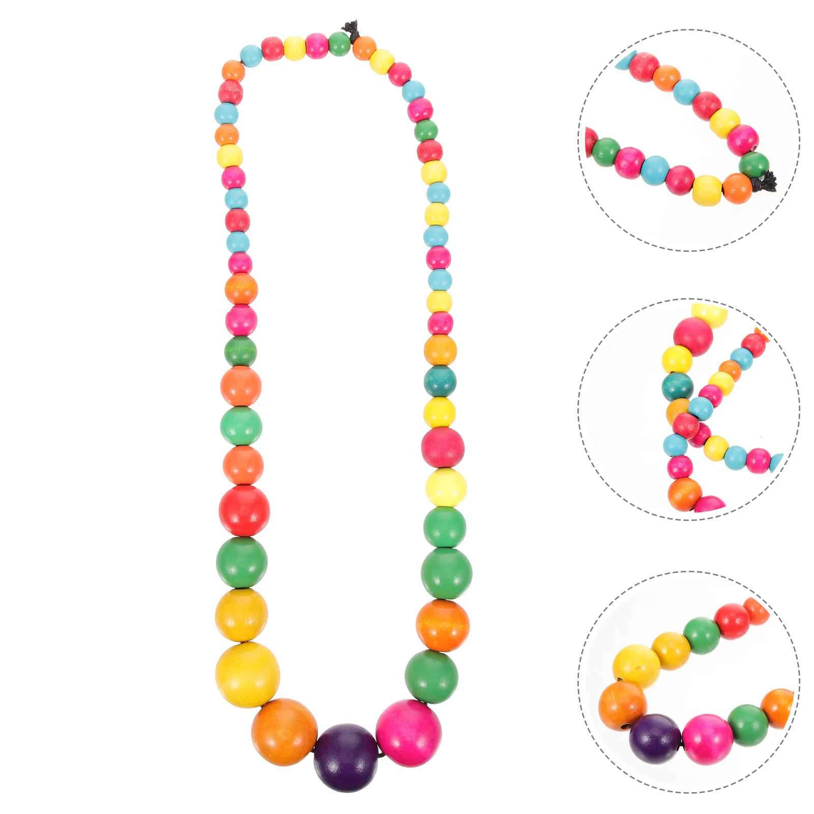 

Colorful Beaded Necklace Bohemian Style Lightweight Women Neck Chain Unique Girls Neck Jewelry for Daily Fashion