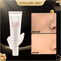 FOCALLURE Gel de imprimación facial con Control de aceite de larga duración, alta cobertura, Invisible, humectadora de poros, Base suave, cosméticos de maquillaje