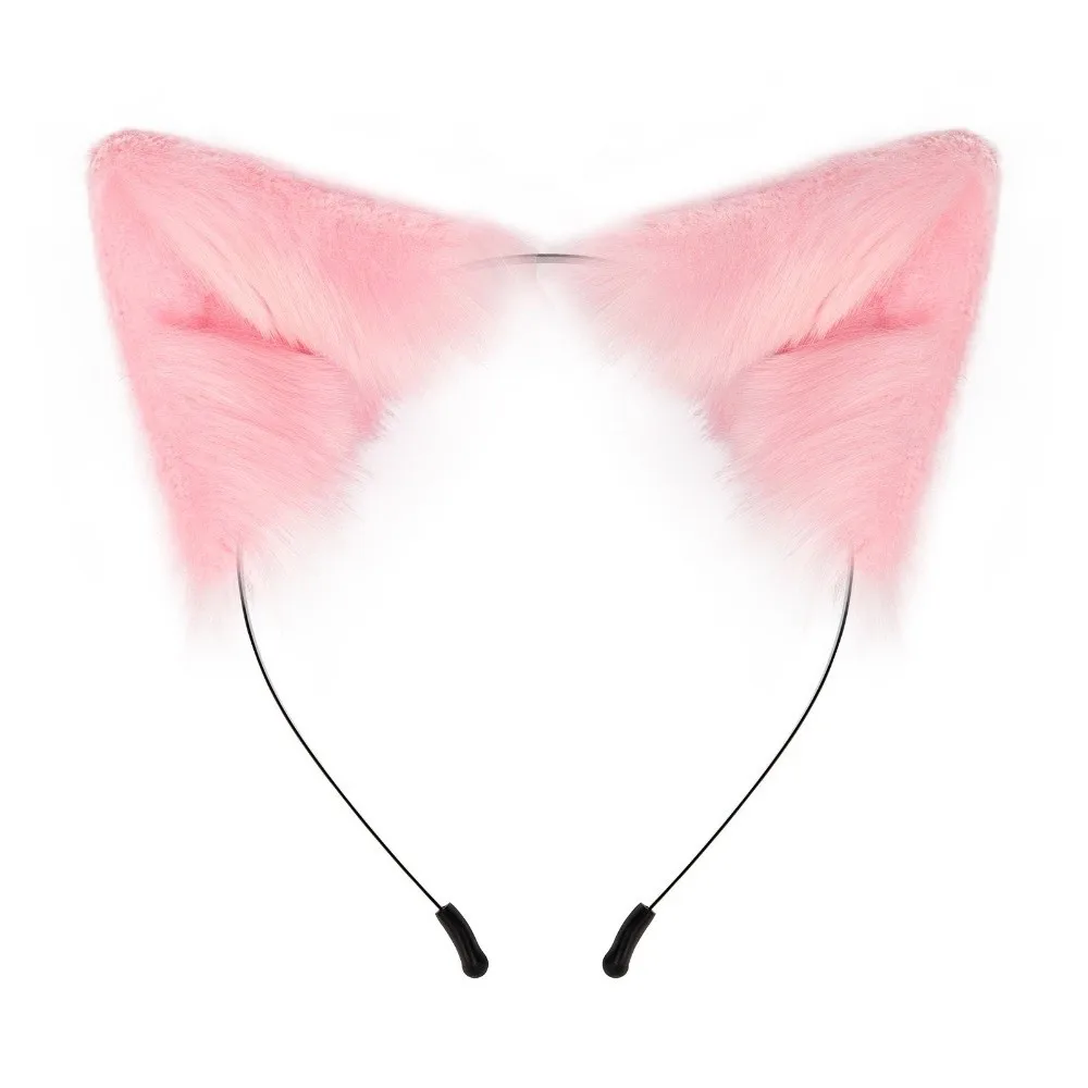 Animal Cat Ears Headband Furry Artificial Lolita Ears Headwear Realistic Hair Accessories Hair Accessories Carnival