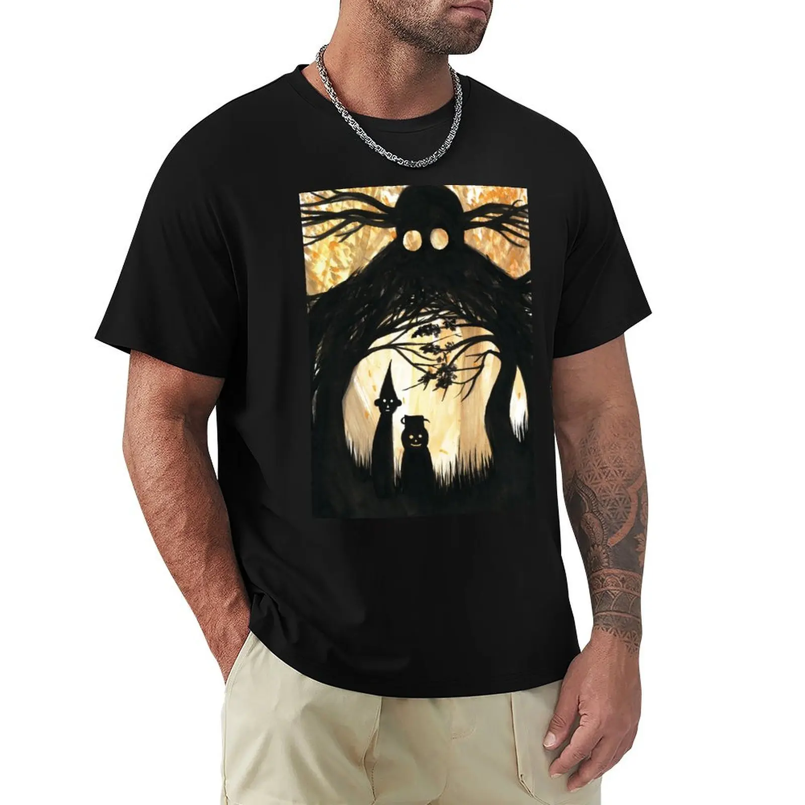 Over the Garden Wall Shadows T-Shirt Simple Casual Short Sleeve Tee
