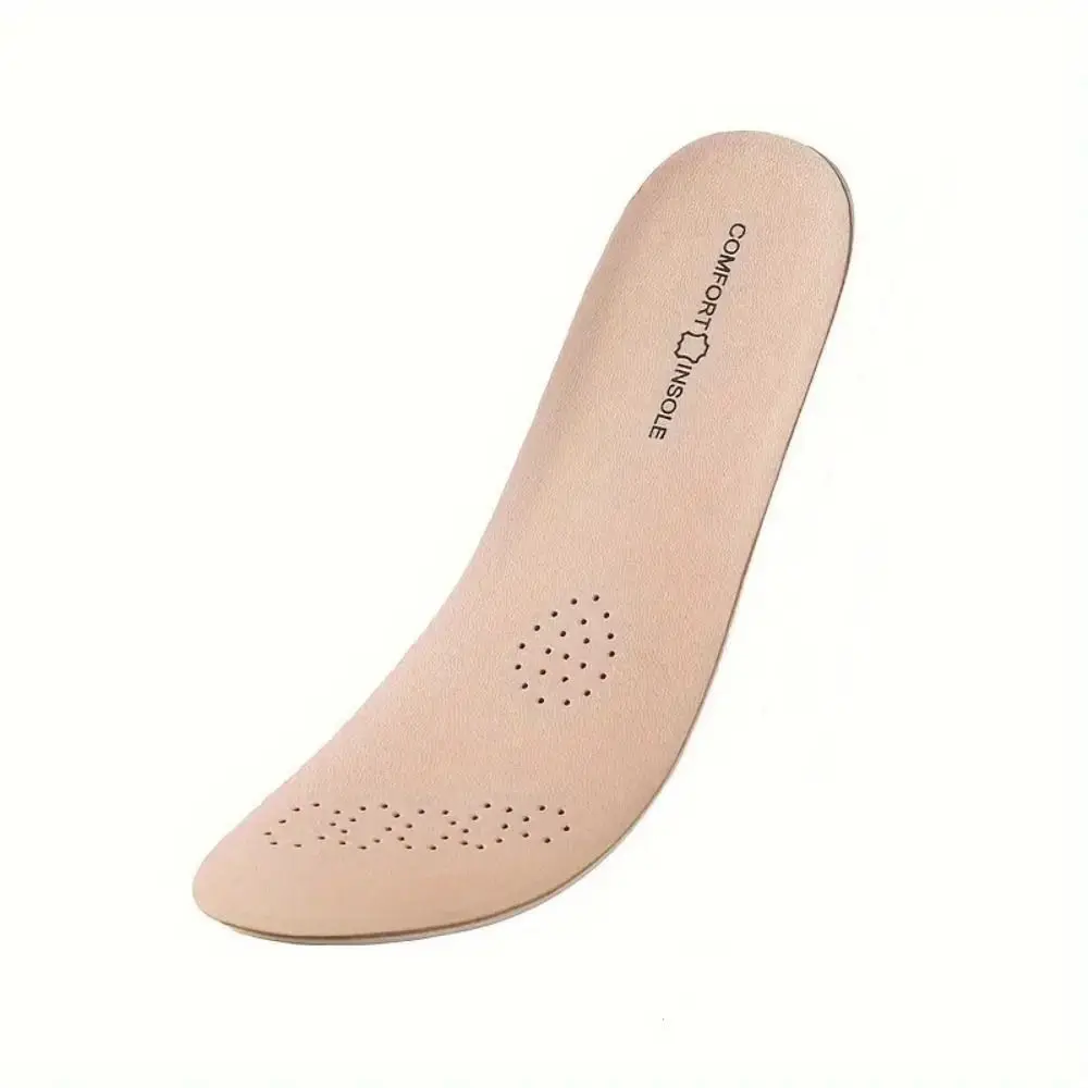 Breathable Comfort Insoles Sweat-Absorbing Shock Absorption Massage Insole Cushioning Odor-proof PU Leather Insoles