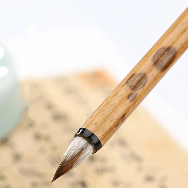 Traditional Chinese Calligraphy Brush Copying Scriptures Small Regular Script Brush Woolen Multiple Hair Writing Painting Brush
