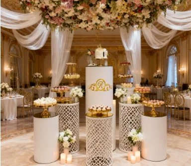 

3pcs/set)Wedding Decoration Luxury Birthday Party Used White mental Arch Backdrop Stand qq107