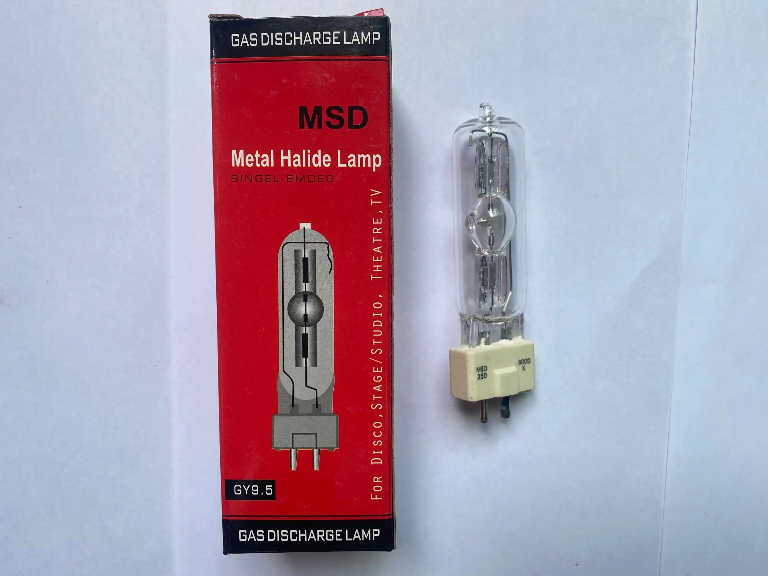 Stage Lighting Lamp MSD 250/2 NSD MSD250W Watts 90V MSR Bulb 8000K Metal Halide Lamp Disco DJ LED Moving Head Light