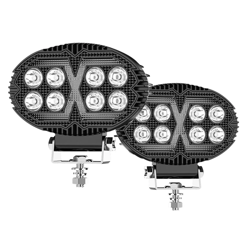 

5.5 Inch Oval LED Work Lights Day Running Lights For Truck ATV UTV SUV Motorcycle Cart Trailer Boat-N26R