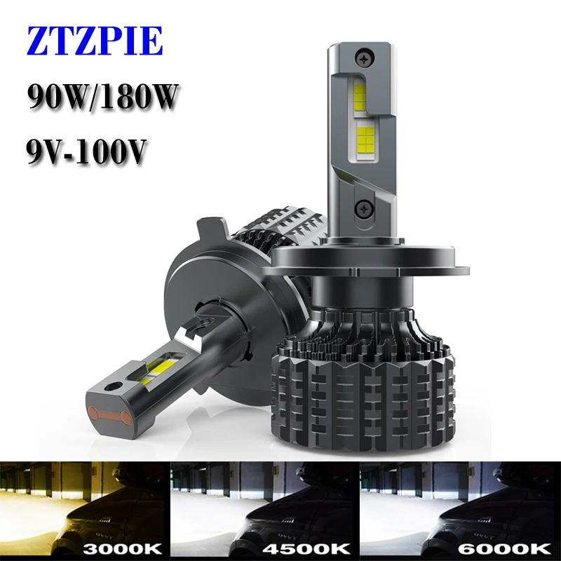 ZTZPIE 35000LM 180W/90W 6000K 3000K 4500K HB3 HB4 9005 9006 H1 H7 H4 H11 Bulb Canbus 3570 Led Lamp Car Headlight Auto Fog Light