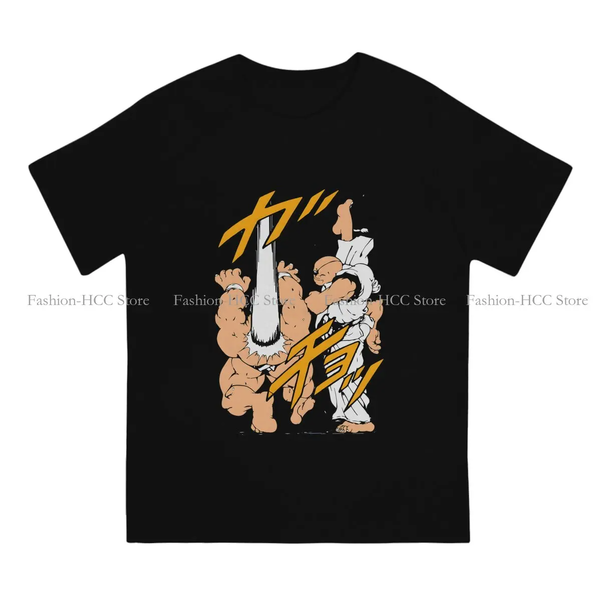 Doppo Orochi Vs Taketsurugi Newest Polyester TShirts Baki the Grappler Anime Male Style Tops T Shirt O Neck