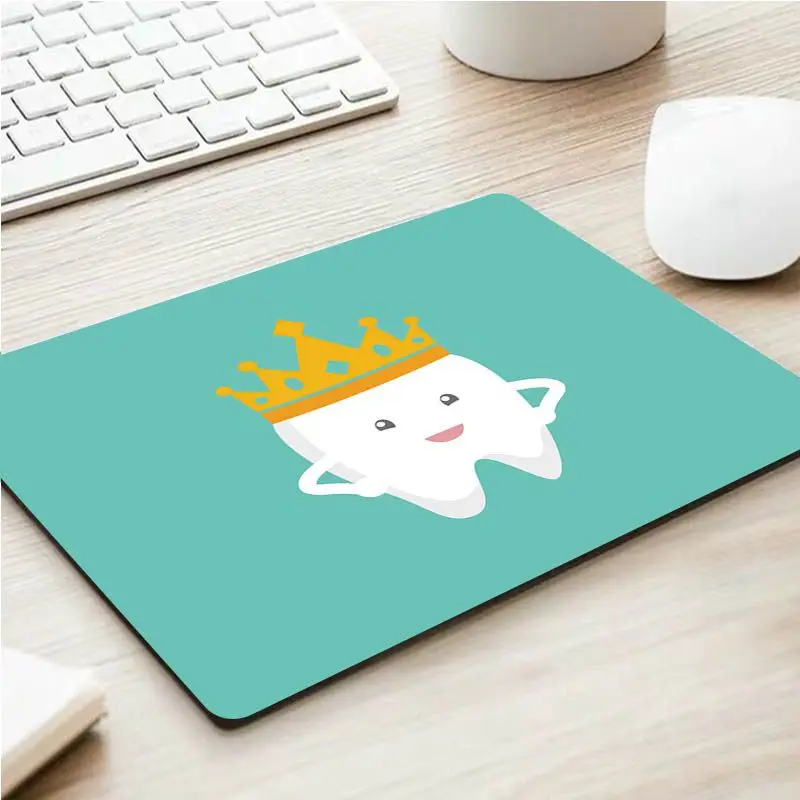 Cute Tooth Small Cartoon Anime Gaming Mouse Pad Keyboard Mouse Mats Smooth Company For PC Mouse Carpet