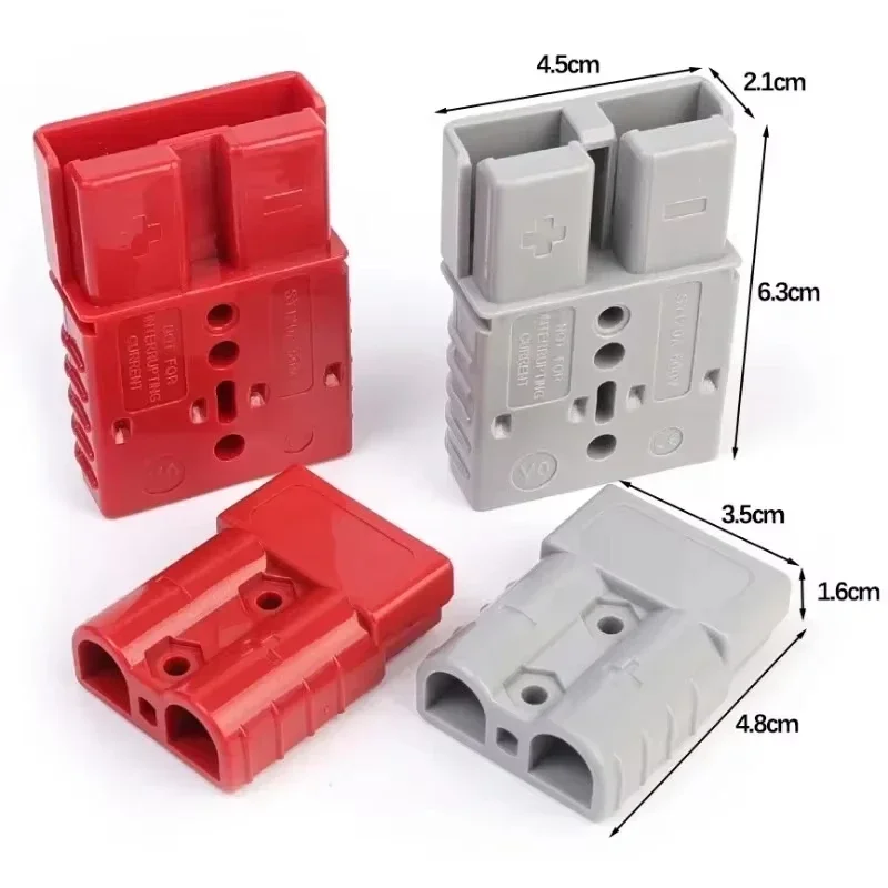 Universeller 50A 120A 600V 2-Pin-Steckverbinder Hochstrom-Batterie-Schnellladestecker für Gabelstapler, Auto, Wohnmobil, Batterie, USV, Wechselrichter – Detail 1
