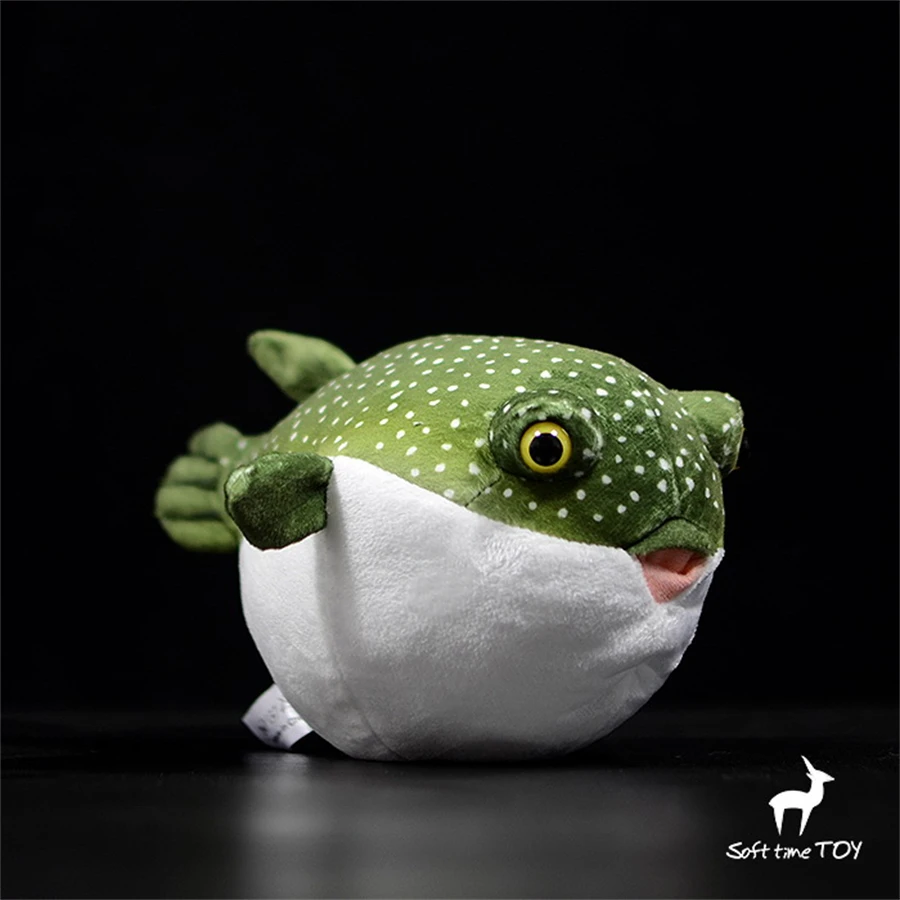 Globefish Puffer High Fidelity Cute Plushie Balloonfish Plush Toys Lifelike Animals Simulation Stuffed Doll Kawai Toy