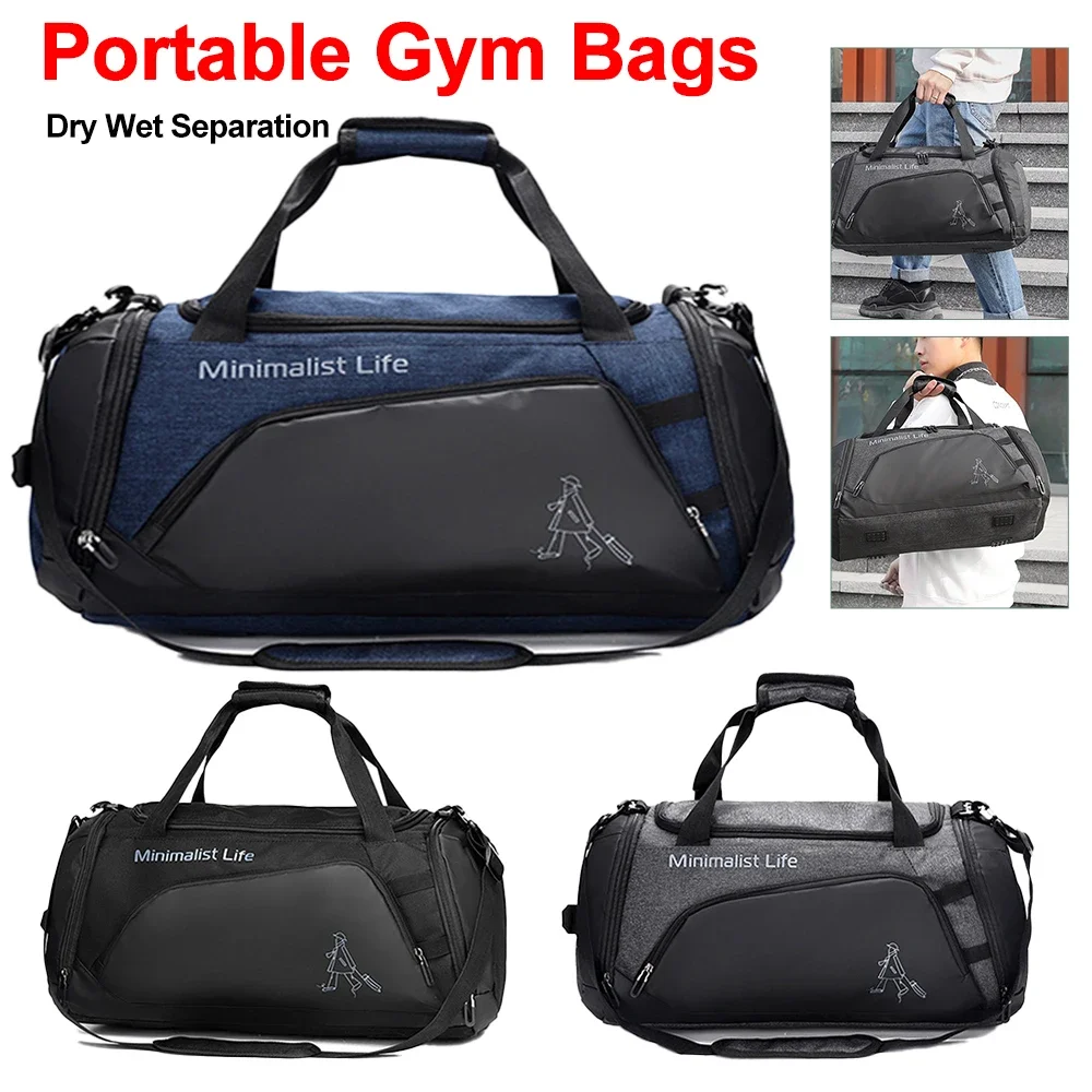 Portable Fitness Bag Dry Wet Separation Bags Camping Trekking Backpack Large Capacity Waterproof Hunting Backpacks for Outdoor