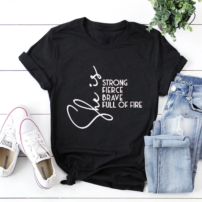 She Is Strong Shirt  Girl Power  Feminism T-Shirt  Strength  Empower Women  shirts for women  y2k aesthetic  graphic tee