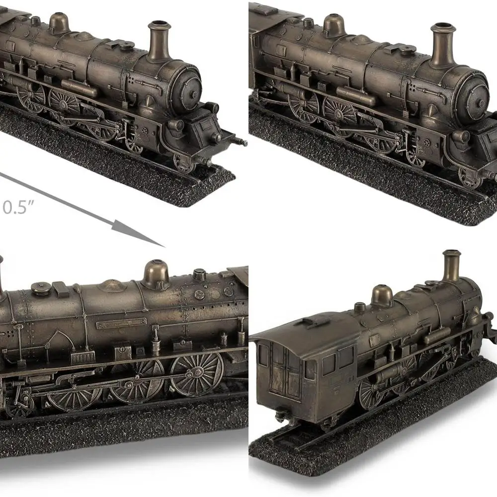 

Античная бронза 10,5 стимпанк локомотив двигатель холодный литой смола поезд статуя подарок