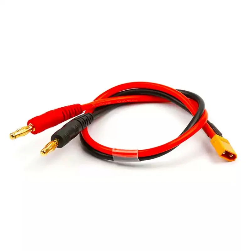 XT60 Charge Cable  XT60 Connector / XT-60 Male To 4mm Bullet  Works w/ Turnigy ICharger Hyperion SKYRC HOBBYMATE Battery Charger