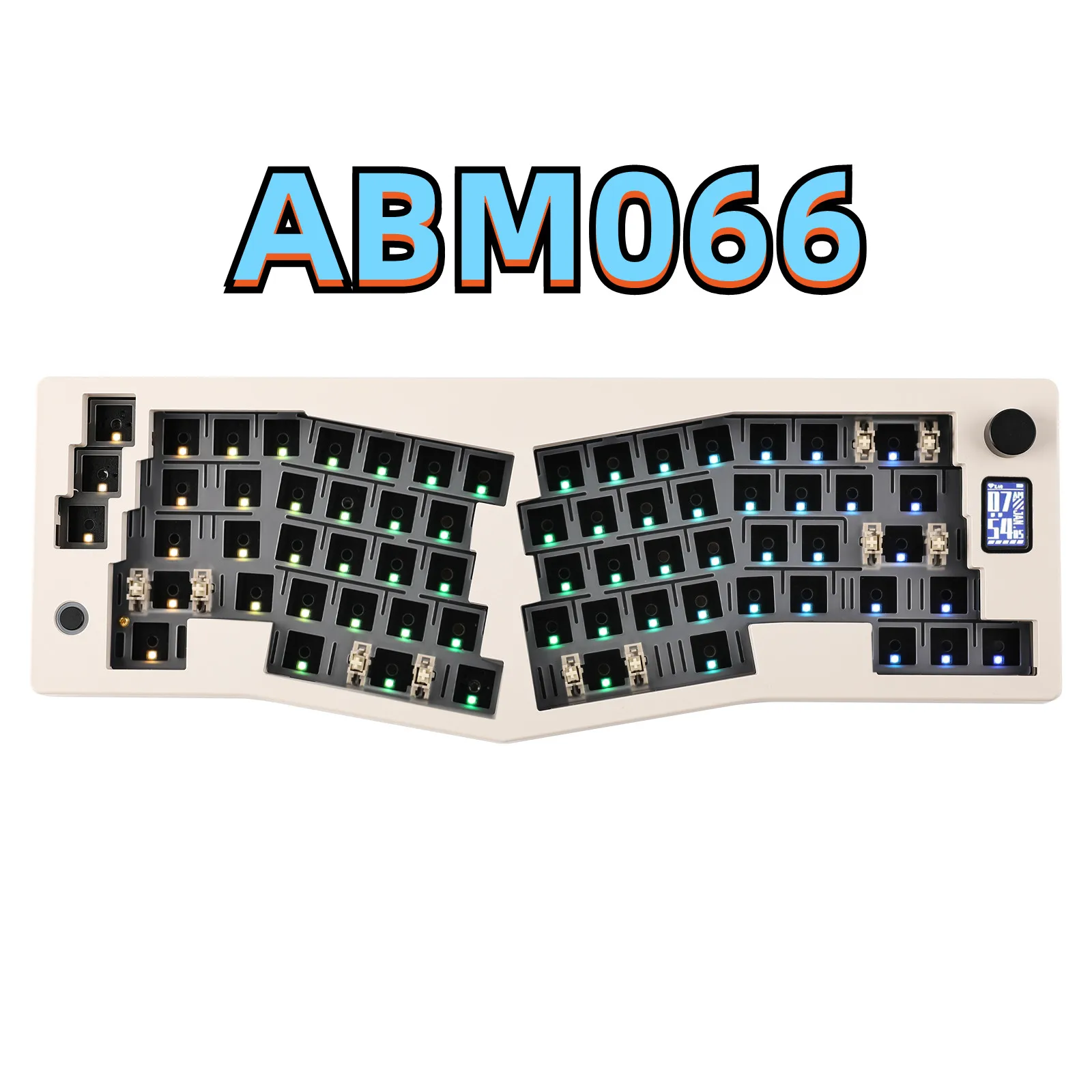 

CIDOO ABM066 Alice-layout VIA-programmable Hot Swappable Bluetooth/2.4Ghz/ Type-C Wired/Wireless Mechanical Keyboard