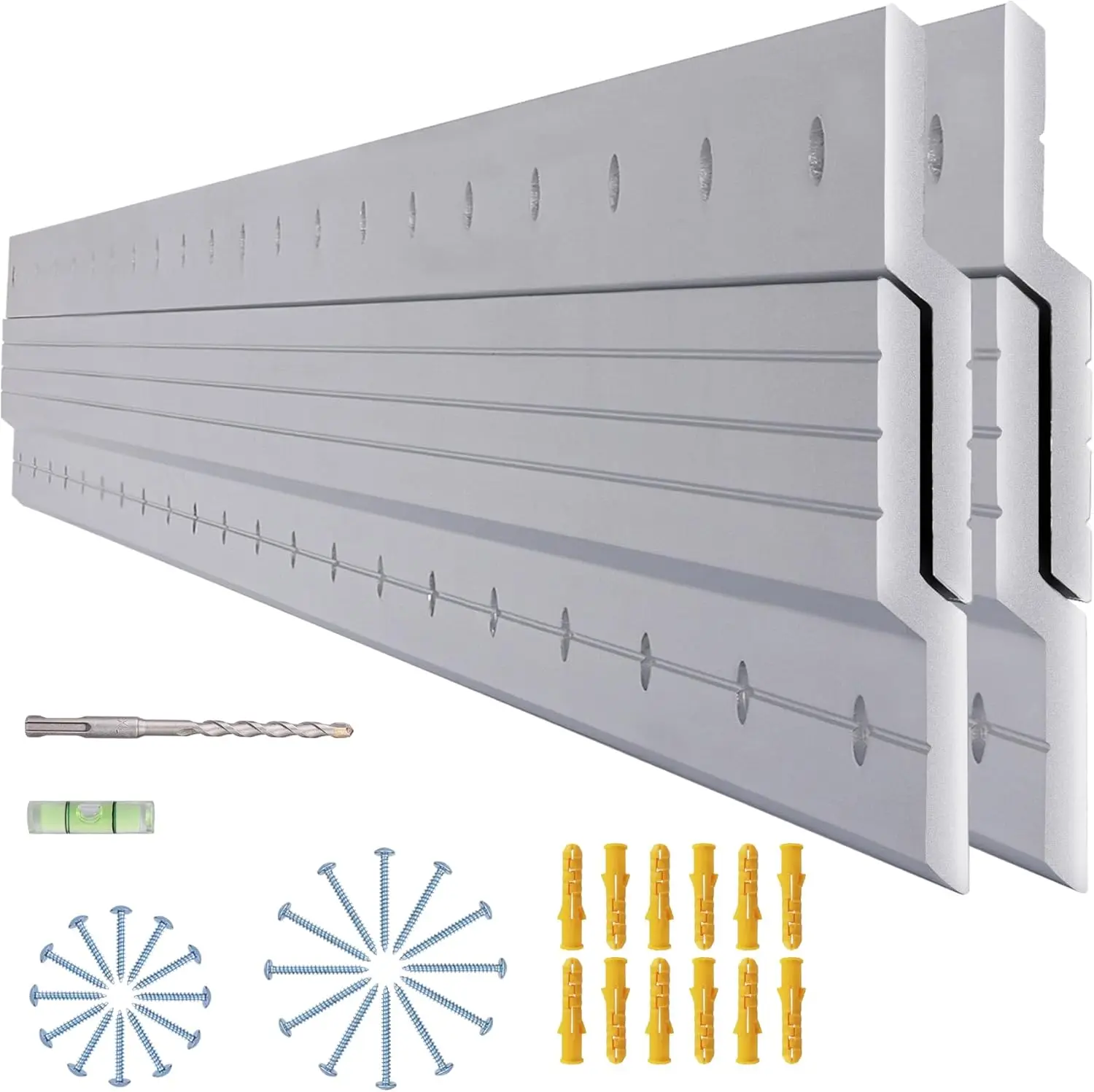 

41-дюймовая сверхмощная французская вешалка, нагрузка 500 фунтов, алюминиевые Z-зажимы для настенного монтажа зеркал, полок, искусства