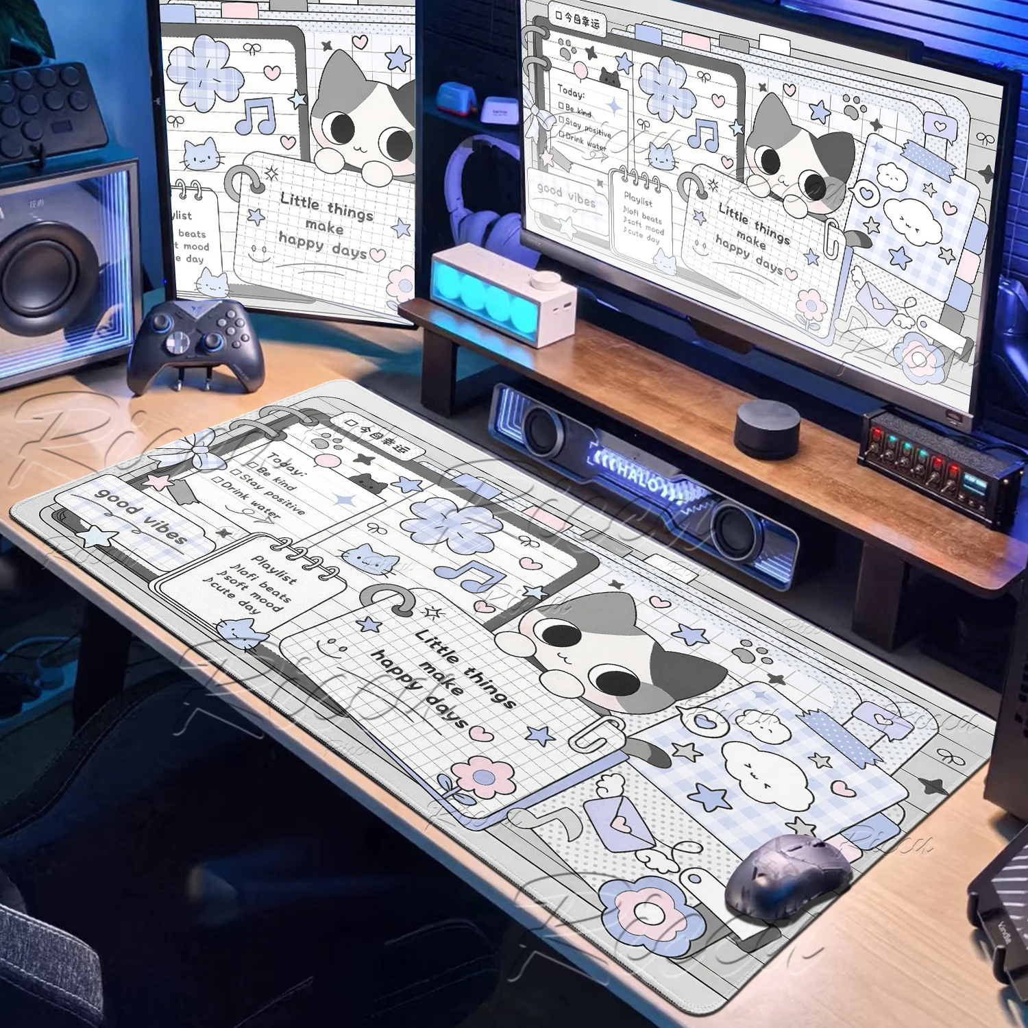 Yeni Kawaii Siyah Kedi Mousepa - Mousepad Xl Extended incelemesi ve fiyatı