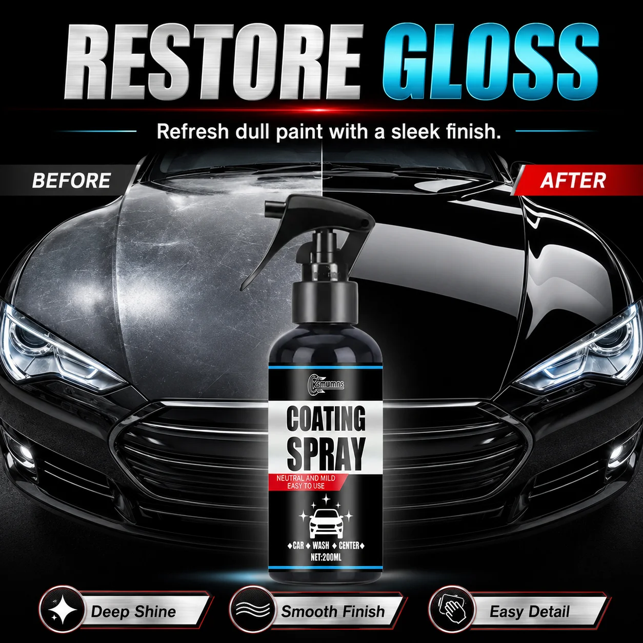 Ultimate nano ceramic coating spraying, automotive paint protection, and hydrophobic glass coating water repellent
