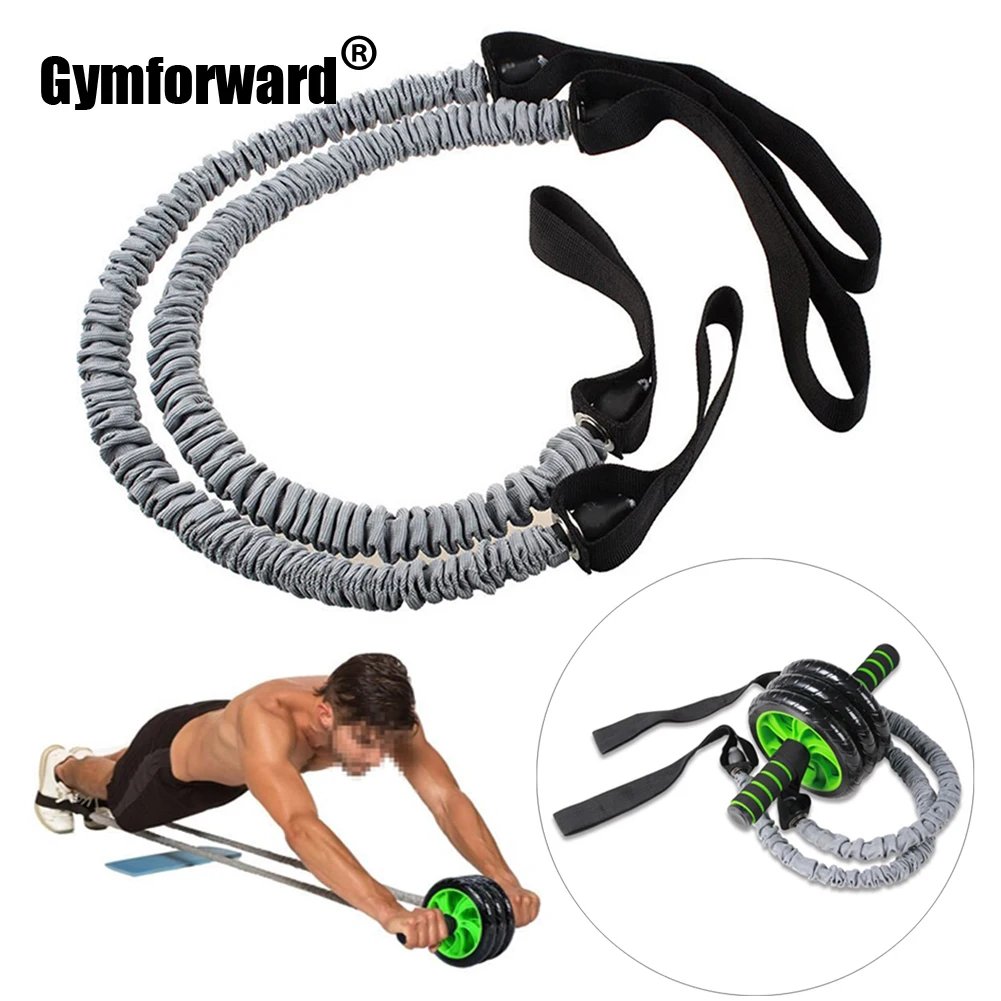 Fitness ruota addominale rullo Crossfit resistenza fascia corde esercizio AB allenatore Abs tubo elastico palestra esercizio attrezzature da palestra