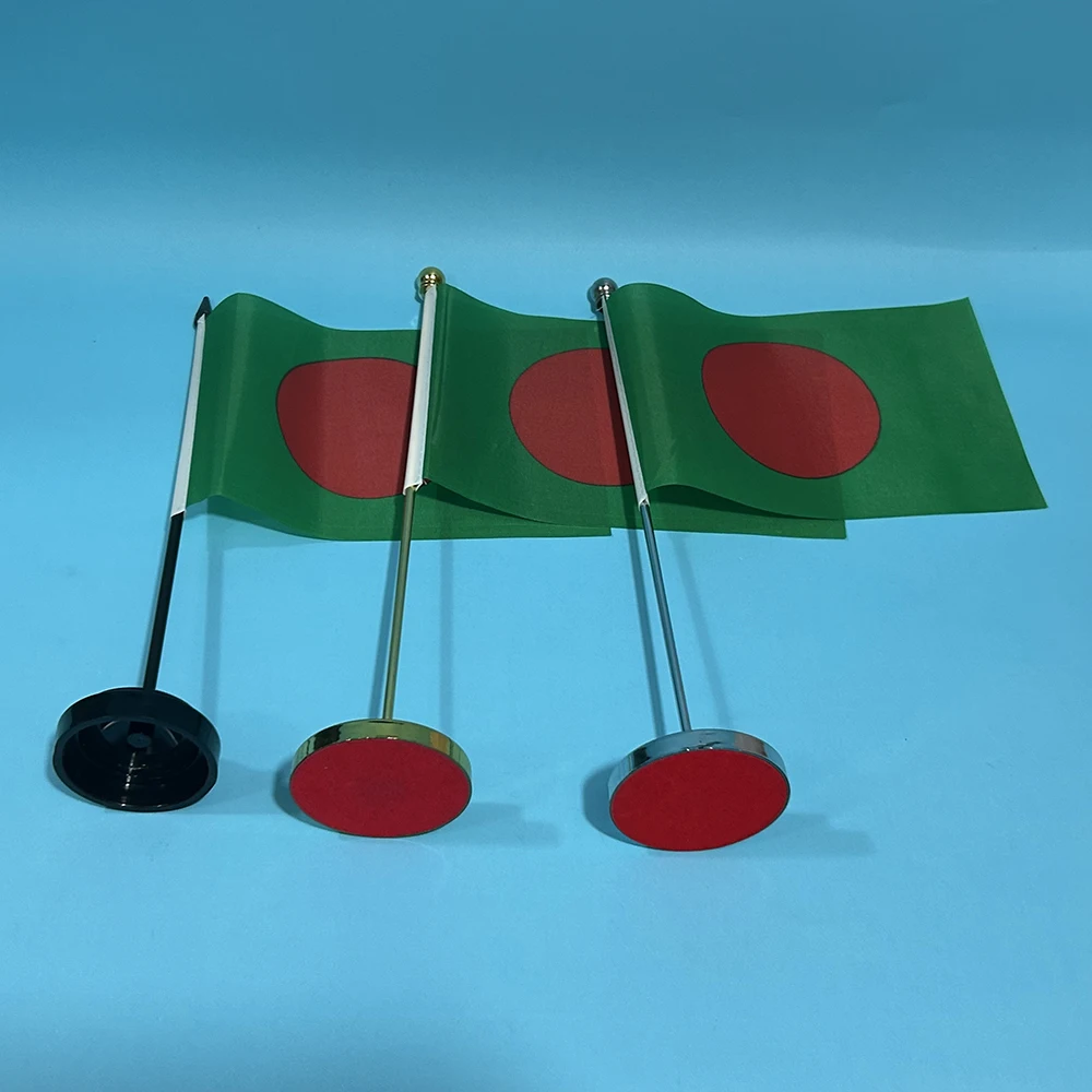 (SKY FLAG)Office Desk Flag Of Bangladesh flag 14x21cm BD Bangladesh National Flag Country table Banner Desk Ornaments Flags