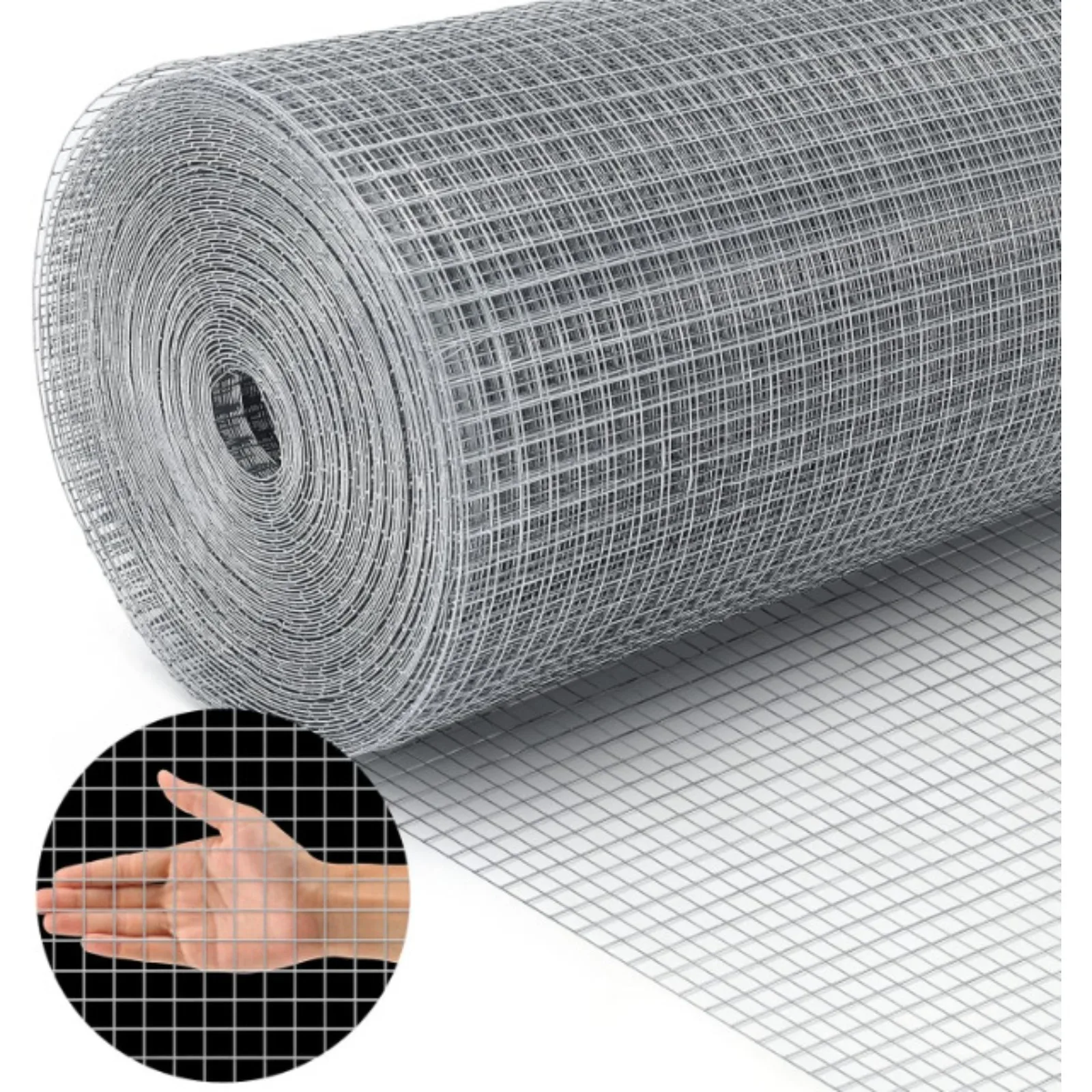 

US Hardware Cloth 1/2 Inch Chicken Wire Fence Galvanized Welded Cage Wire Mesh Rol