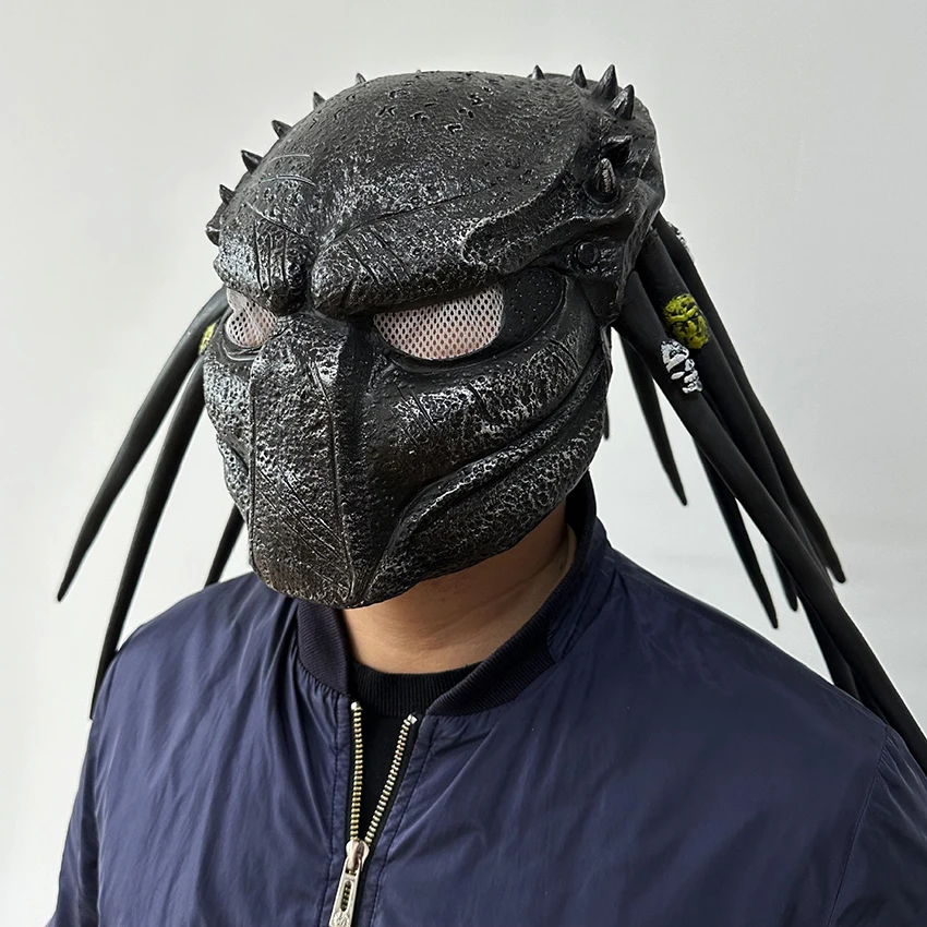 Alien The Predator Mask Cosplay Anime Scary Gothic Halloween Masquerade Latex Carnival Disguise Predator Mask Festival Party
