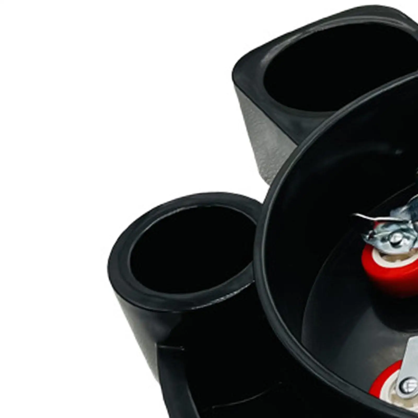 Black Plastic Bucket Dolly Car Wash Accessories Multipurpose Rolling Cart for Construction and Home view 5