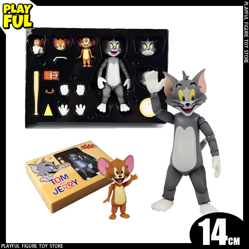 

In Stock Dasin/Gt Model Tom And Jerry Anime Figure Cartoon Foolish 14cm Tom Action Figures Custom Toys Models Collector Kid Gift