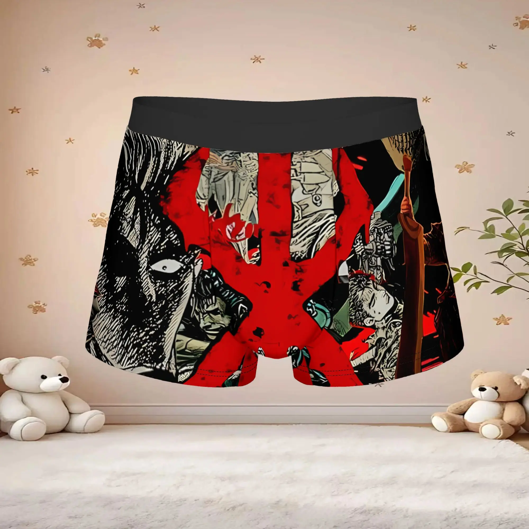 1pc Popular Berserk Aesthetic Anime  boxers  Personalized Panties Men's Underwear Comfortable Shorts Boxer Briefs