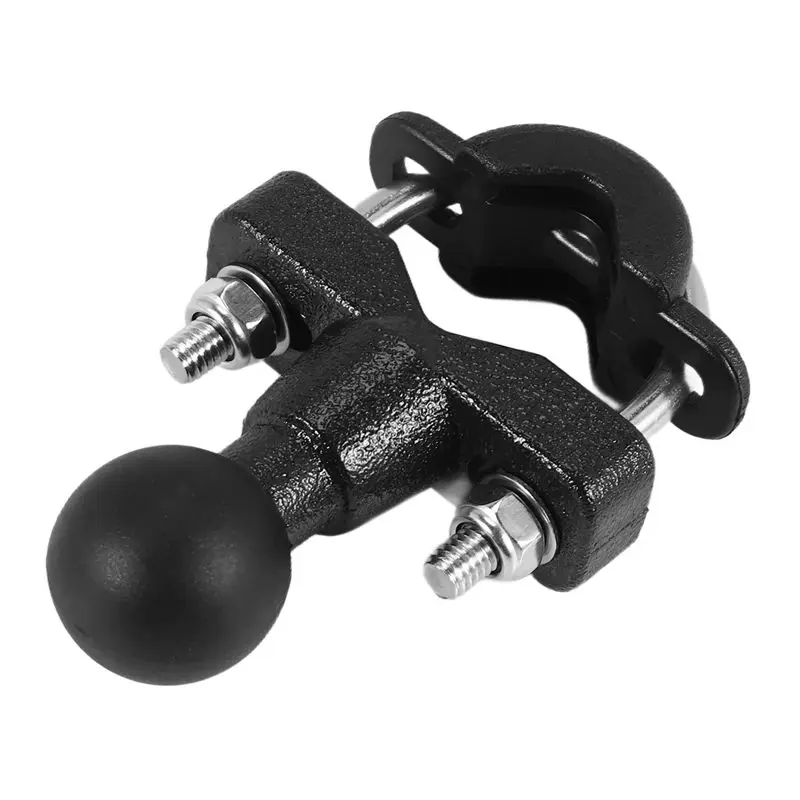 Classic-Motorcycle Handle Bar Rail Mount 37Mm Width U-Bolt Mounting Base With 1 Inch Ball For Gopro GPS Work For Ram Mounts