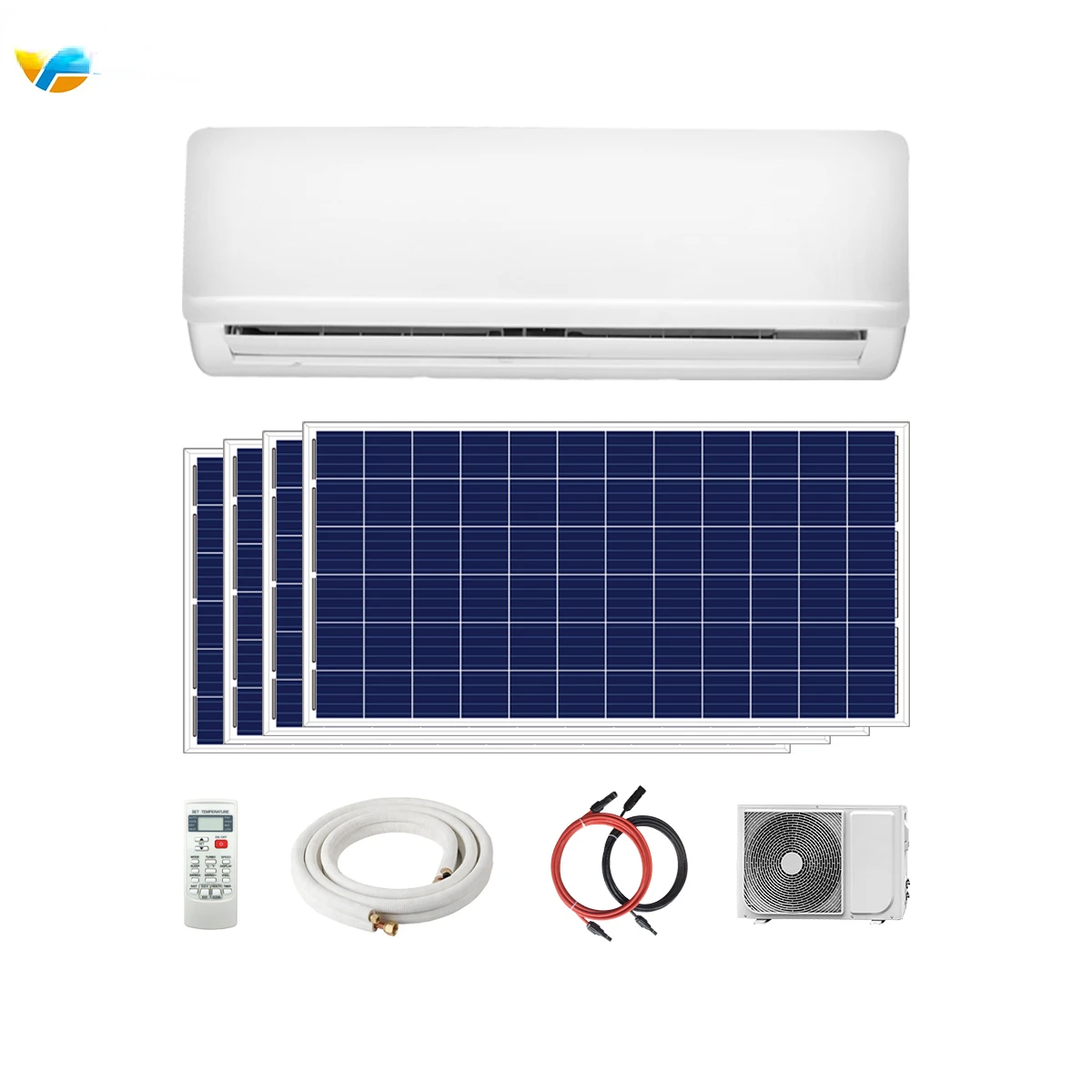 Hybrid Solar Air Conditioner AC DC Solar Powered Air Conditioner