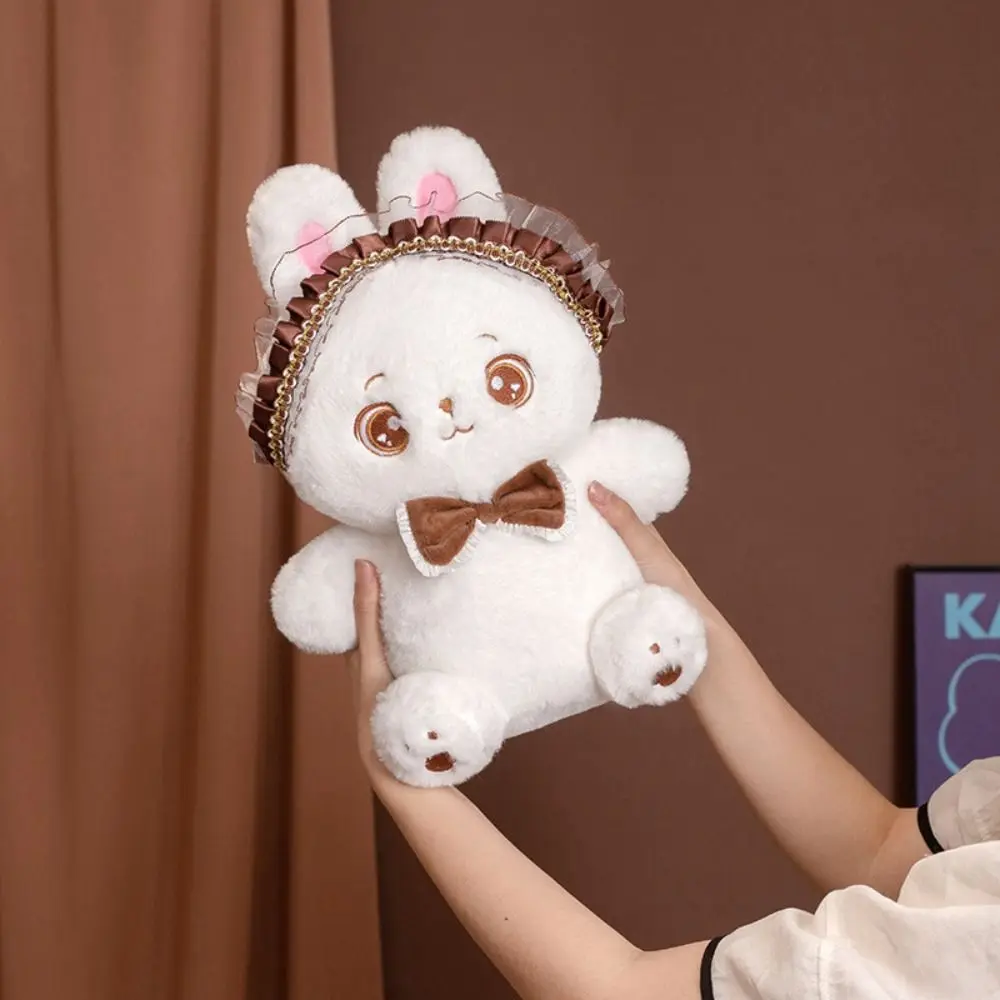 

PP Cotton Lolita Rabbit Plush Toy Interactive Handmade Bunny Stuffed Doll Cartoon Fluffy Stuffed Animal Fun Doll Home Decor