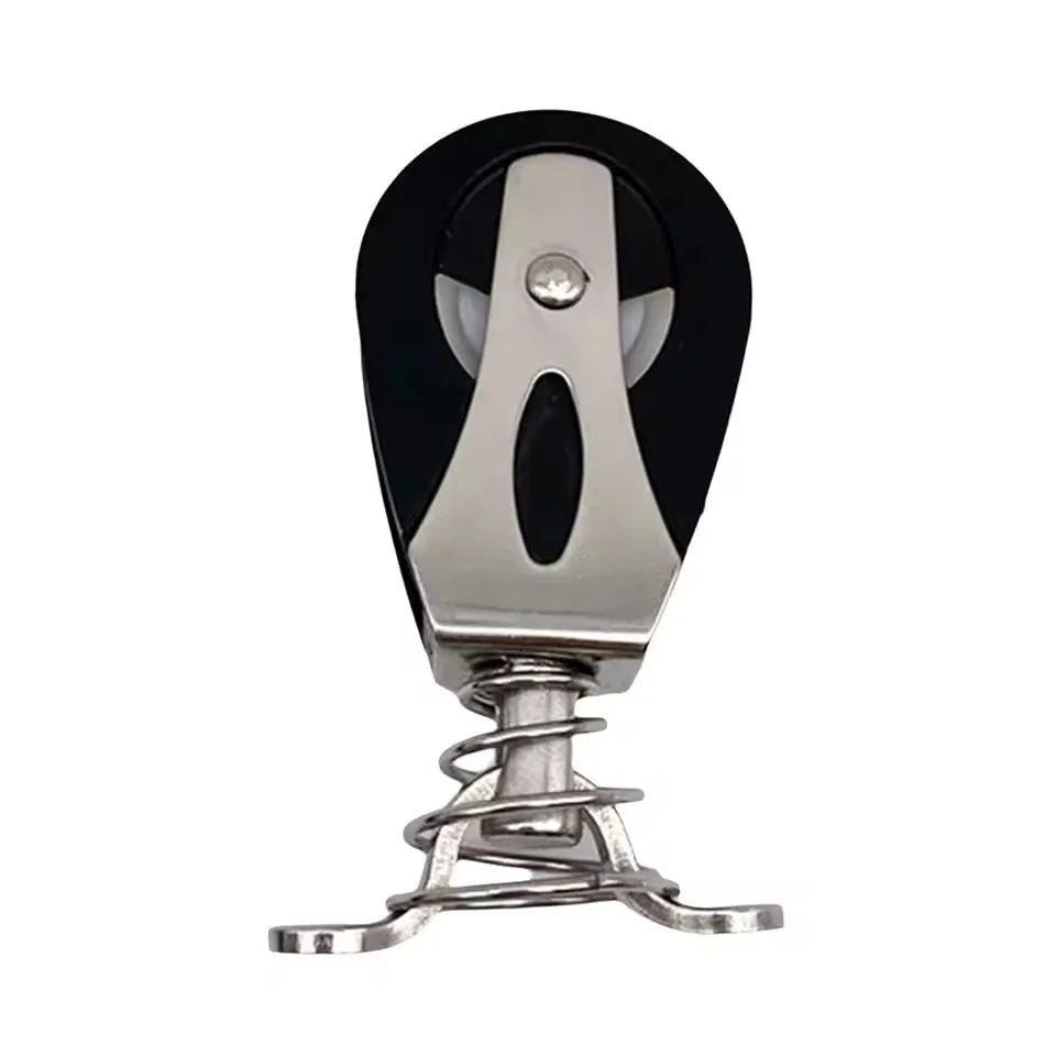 ABRU-2X Sheave Block Head, 316 Stainless Steel Nylon Pulley For Sailboat, Fitness Equipment, And Marine Sheets