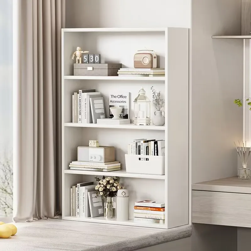 AOLIVIYA Small Balcony Bookcase Desk Bookshelf Library Cabinet Window Sill Storage Locker Shelf