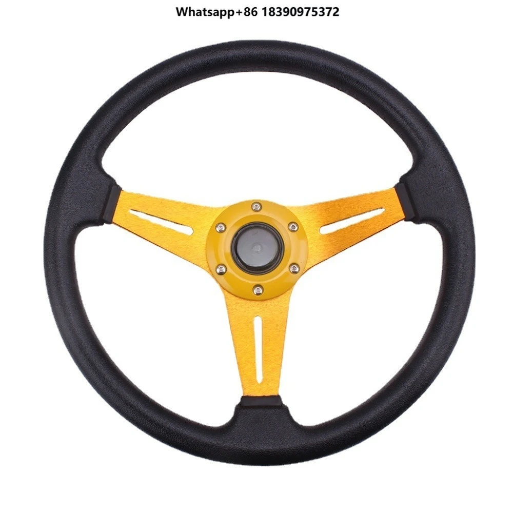Car Steering Wheel Modification Competition-Style Racing Wheel Universal Fit PU Material Custom Steering Wheel