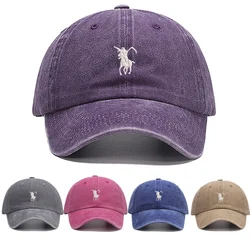 Gorras de béisbol de algodón lavado con bordado de Grim Reaper para hombres y mujeres, gorro de sol ajustable, sombreros de golf, diseño japonés, suave, moda