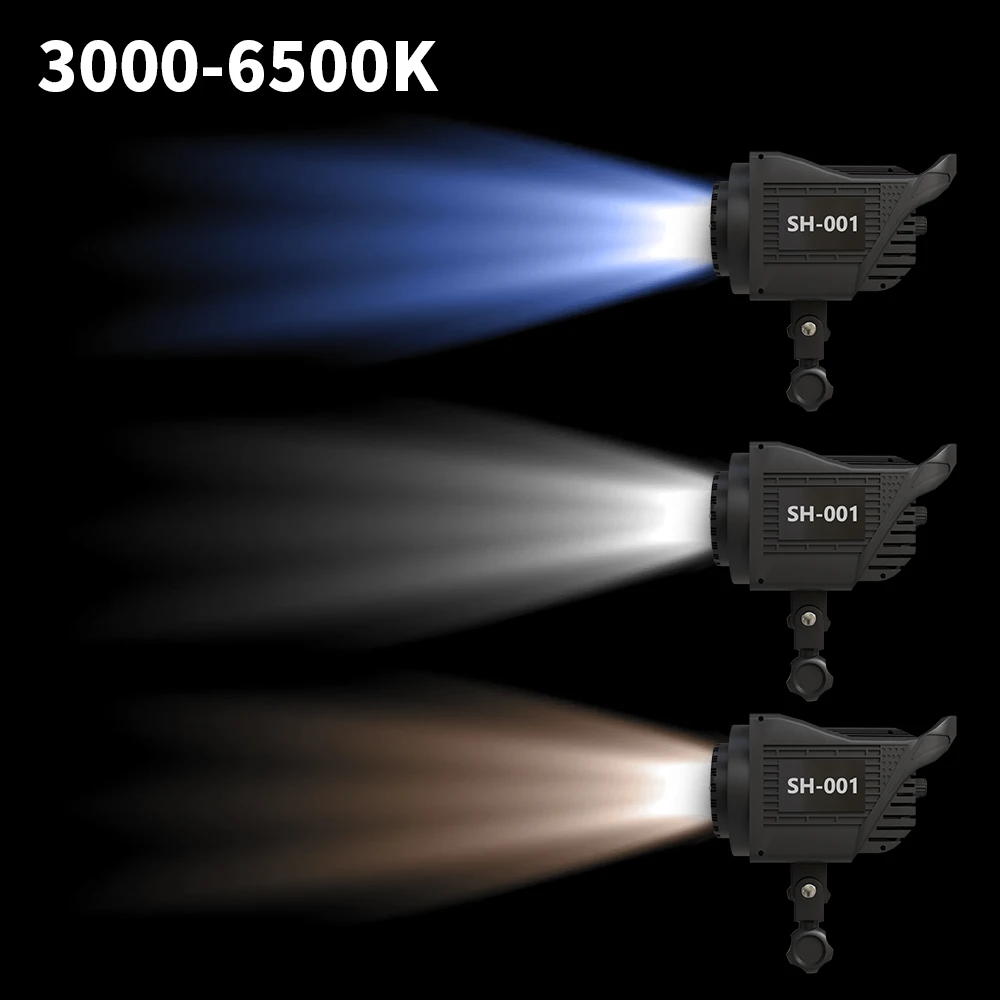 SH 90W 사진 촬영용 LED 비디오 조명, 소프트박스 조명용 주광색 밸런스 썬 램프, 인물 사진 플래시 스튜디오 액세서리