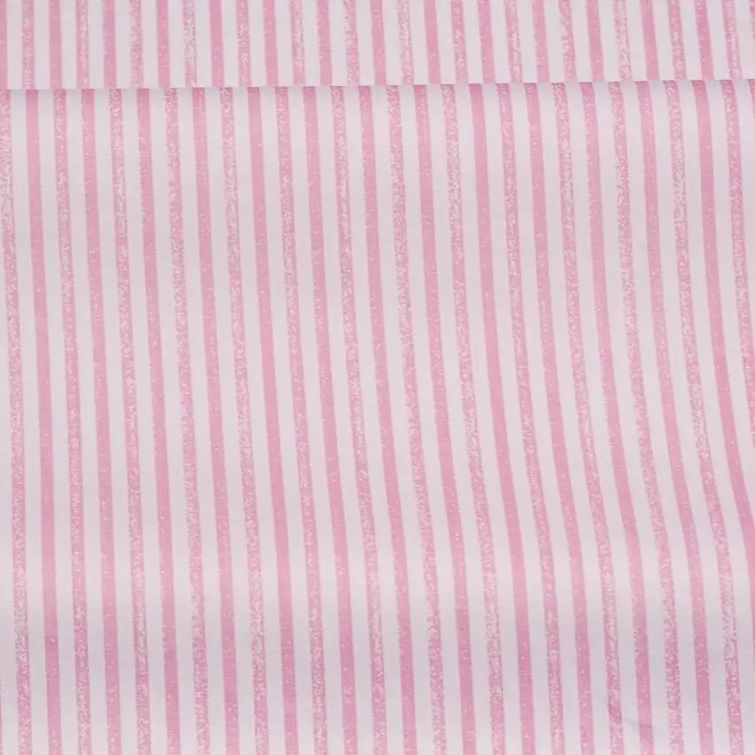 Pink Flower Stripe Bows Cotton Twill Fabric DIY Sewing For Baby&Child Patchwork Quilting Handmade Textile Bedding Blanket Sheets