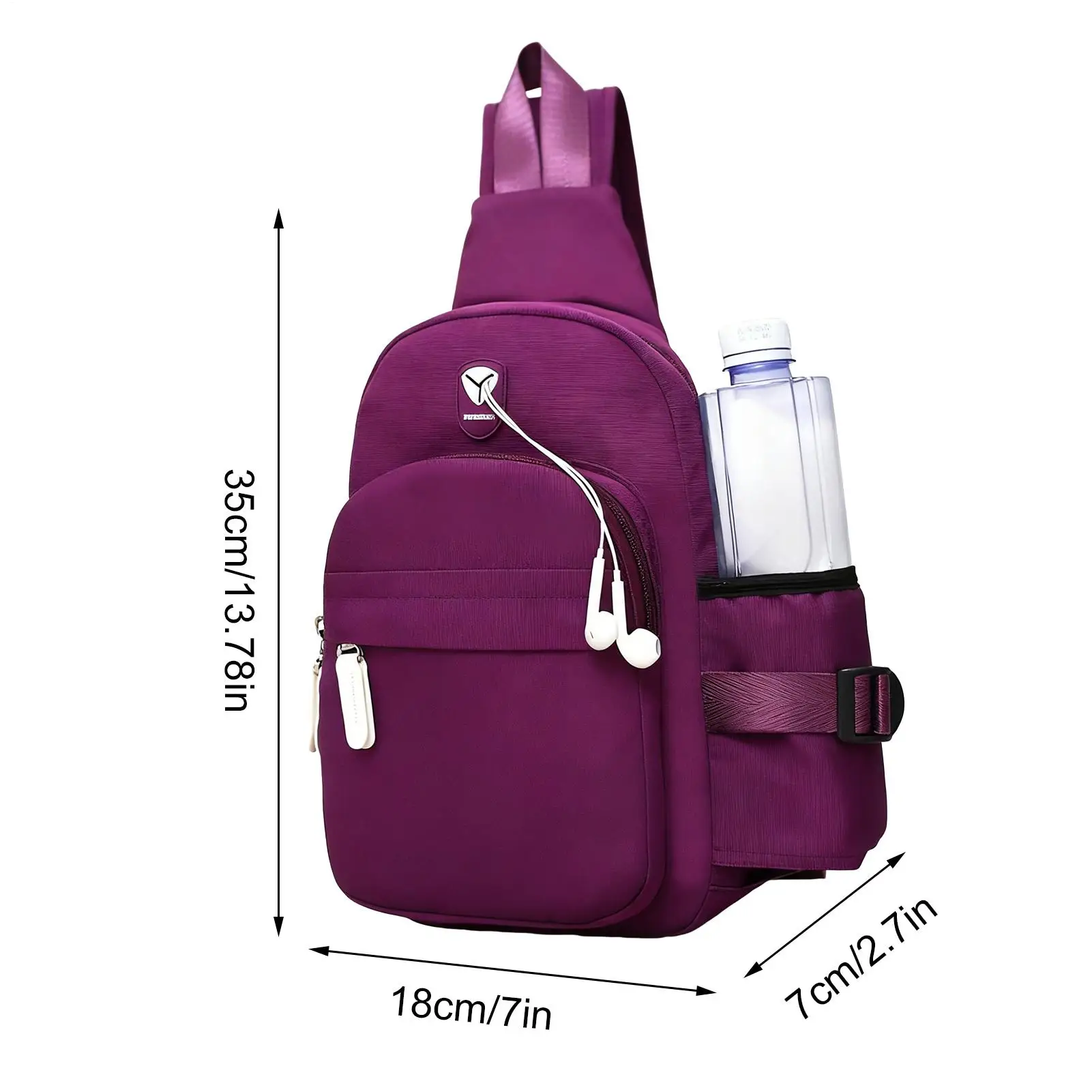 حقيبة صدر للنساء قابلة للتعديل مقاومة للماء وخفيفة الوزن وحقيبة رياضية فاني وحقيبة صدر للسفر في الهواء الطلق والتمارين الرياضية #6