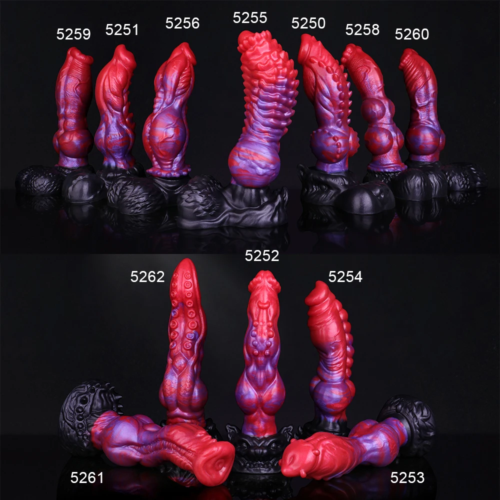 NNSX Fantasy Wolf Dildo Anal Sex Toys For Men Women Silicone Dog Knot Penis Large Anal Plug Prostate Massage Adult Sex Toys 2
